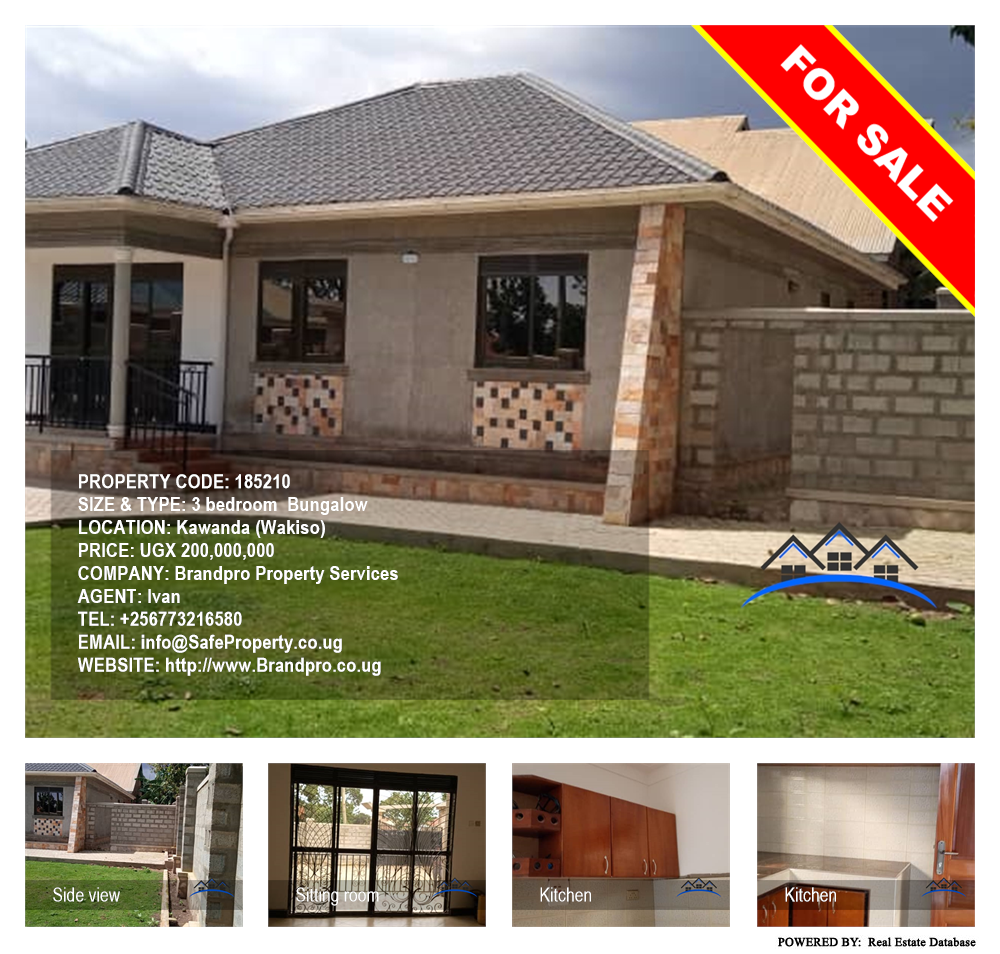 3 bedroom Bungalow  for sale in Kawanda Wakiso Uganda, code: 185210