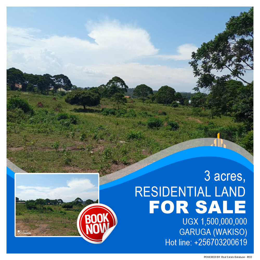 Residential Land  for sale in Garuga Wakiso Uganda, code: 185236