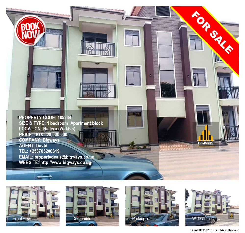 1 bedroom Apartment block  for sale in Najjera Wakiso Uganda, code: 185244