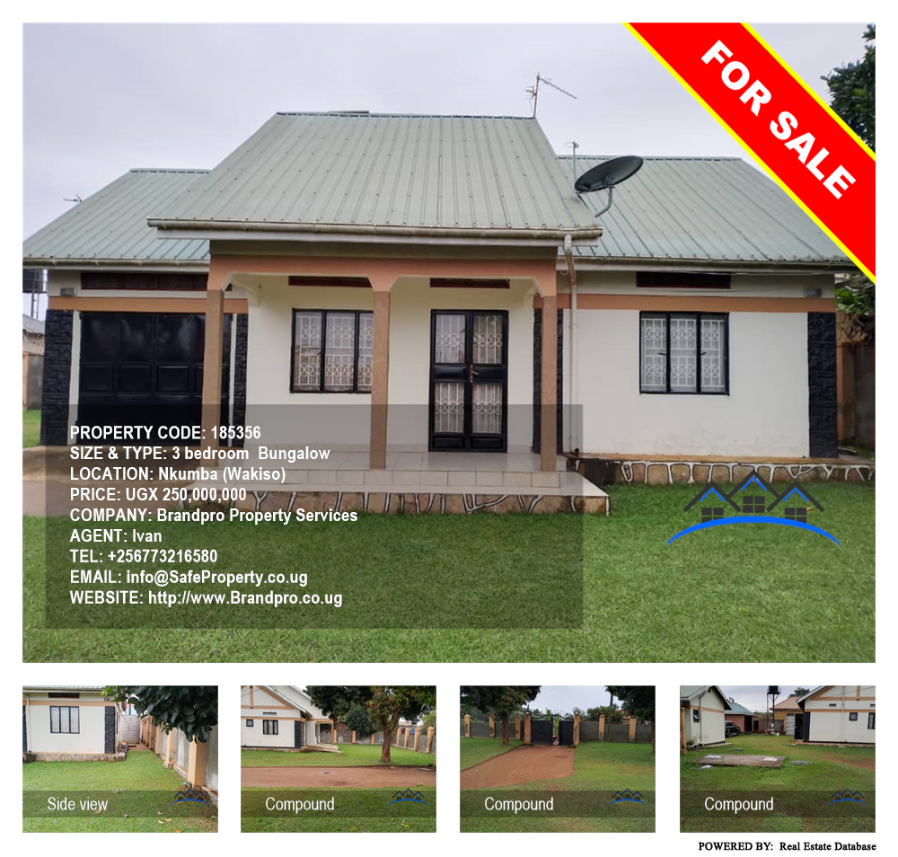 3 bedroom Bungalow  for sale in Nkumba Wakiso Uganda, code: 185356