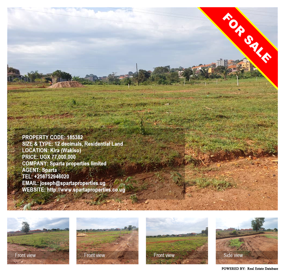 Residential Land  for sale in Kira Wakiso Uganda, code: 185382