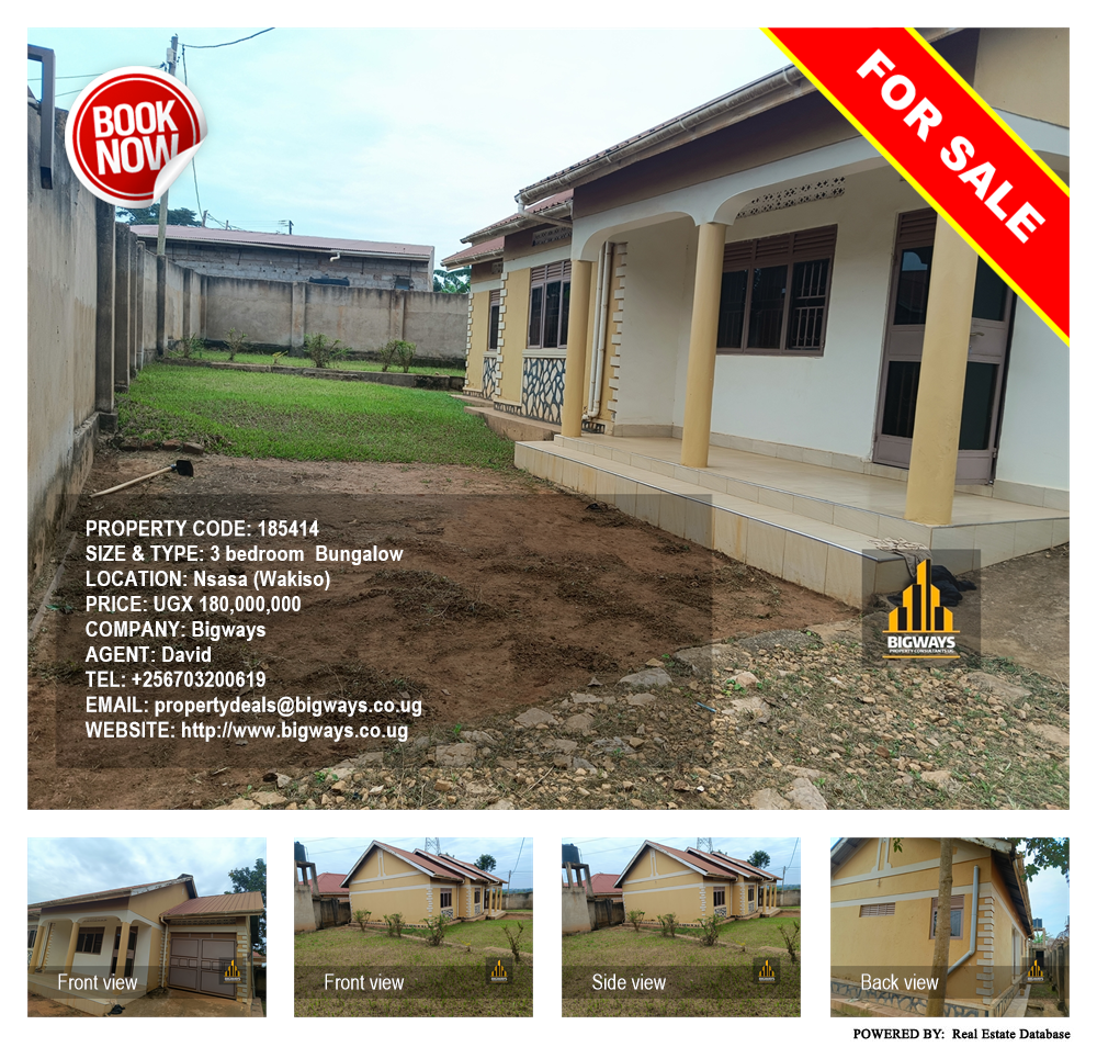 3 bedroom Bungalow  for sale in Nsasa Wakiso Uganda, code: 185414