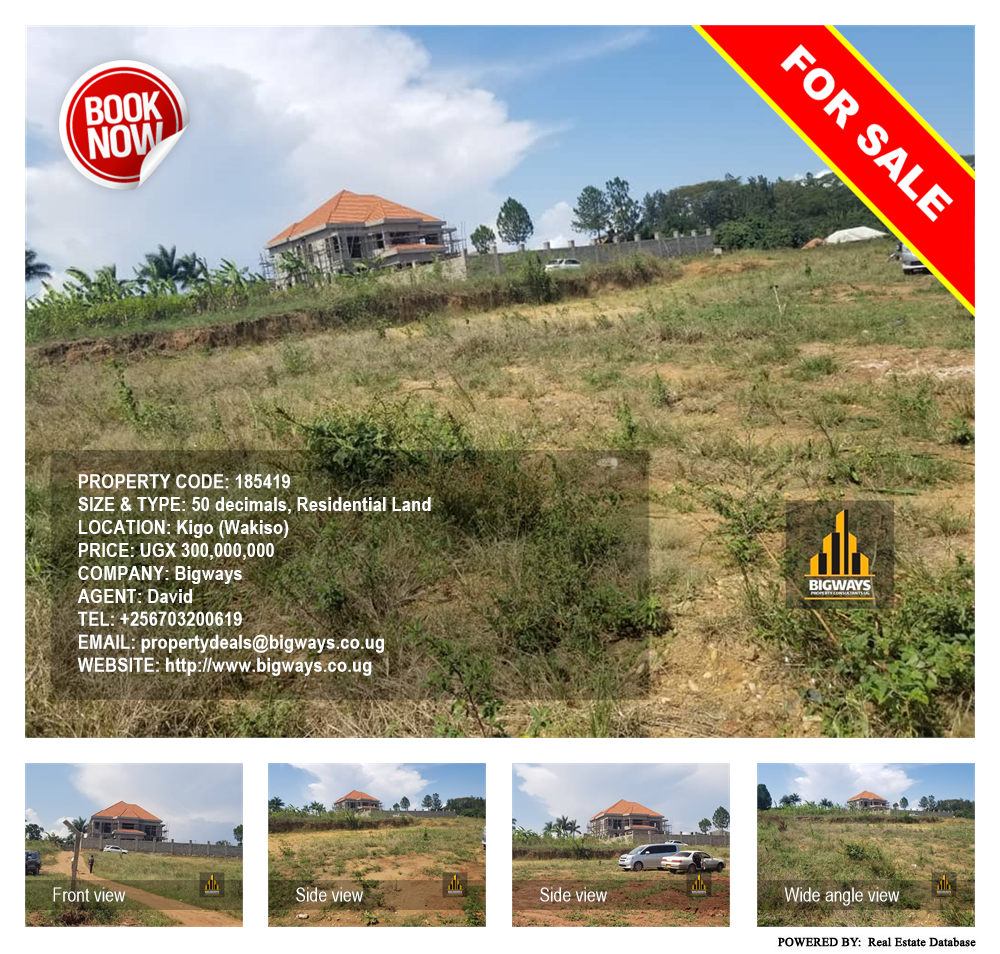 Residential Land  for sale in Kigo Wakiso Uganda, code: 185419