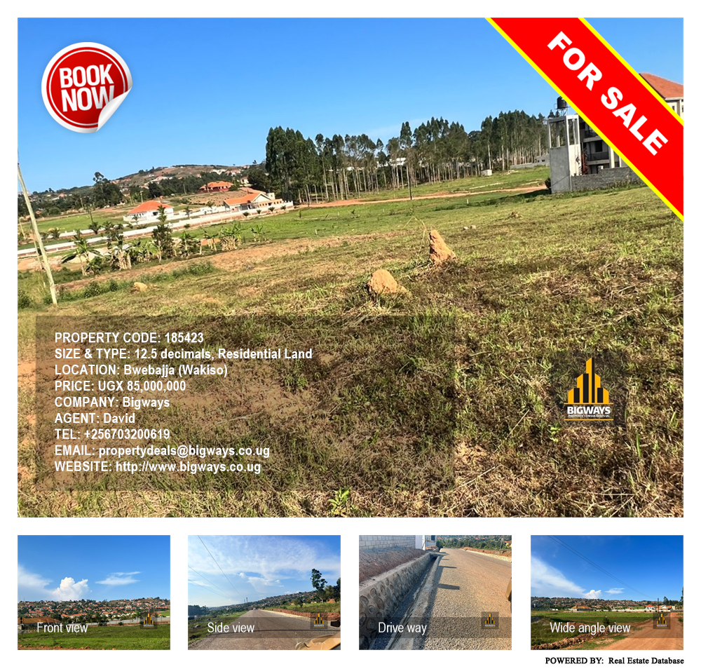 Residential Land  for sale in Bwebajja Wakiso Uganda, code: 185423