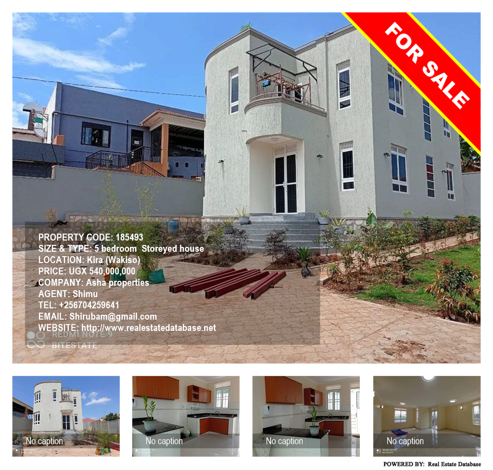 5 bedroom Storeyed house  for sale in Kira Wakiso Uganda, code: 185493