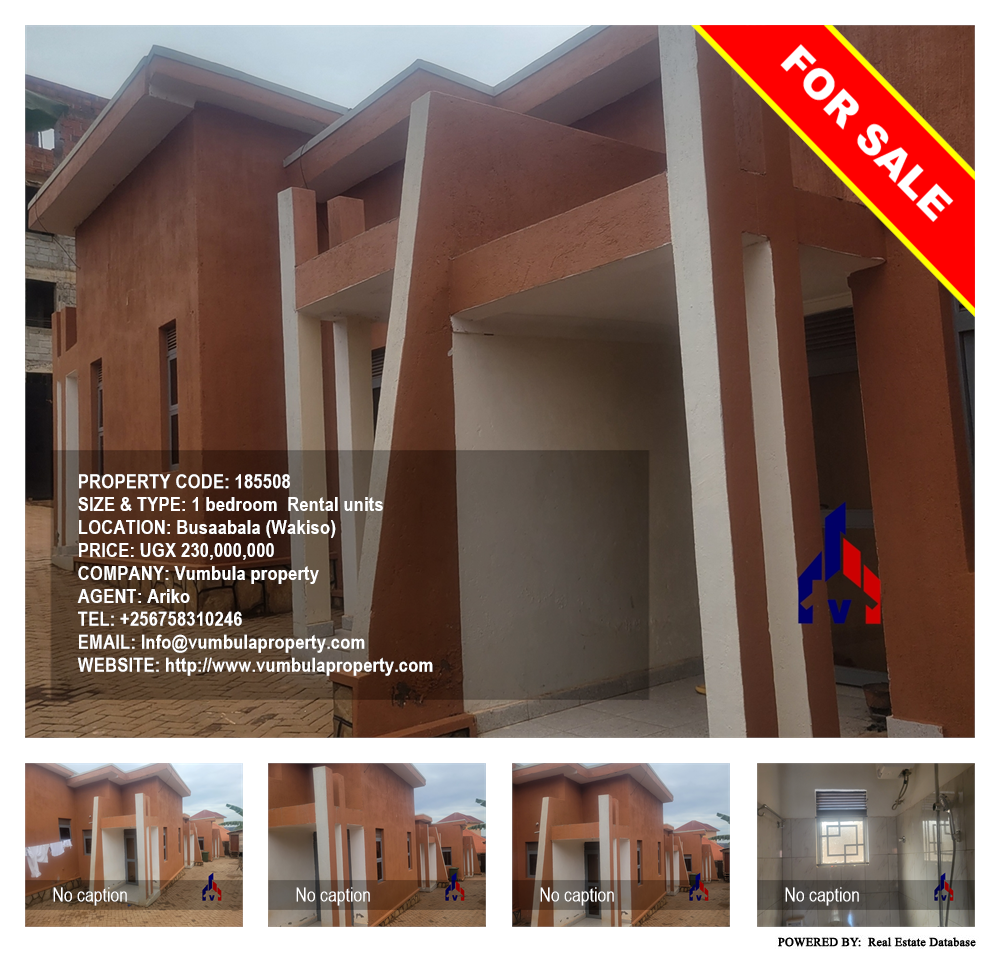 1 bedroom Rental units  for sale in Busaabala Wakiso Uganda, code: 185508