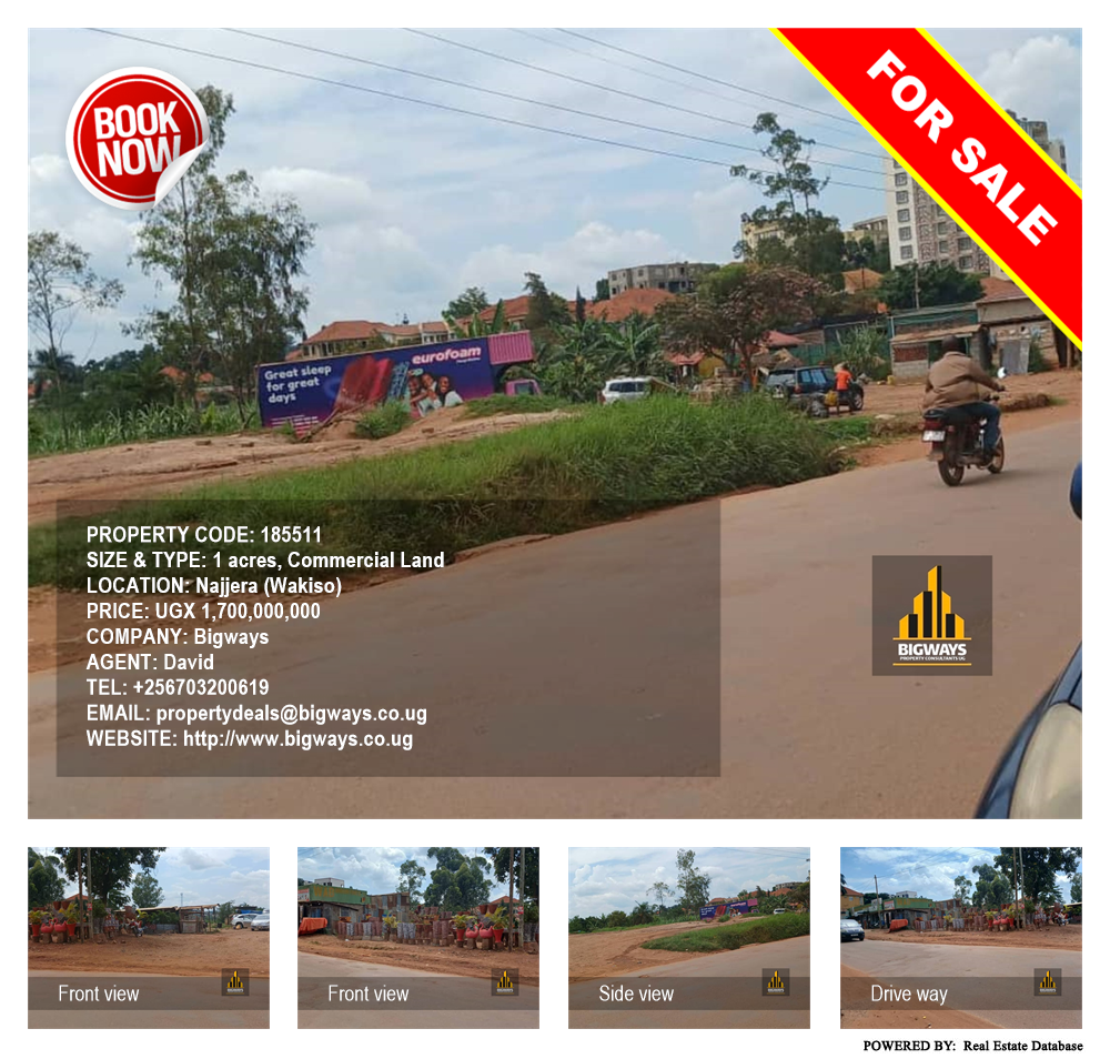 Commercial Land  for sale in Najjera Wakiso Uganda, code: 185511