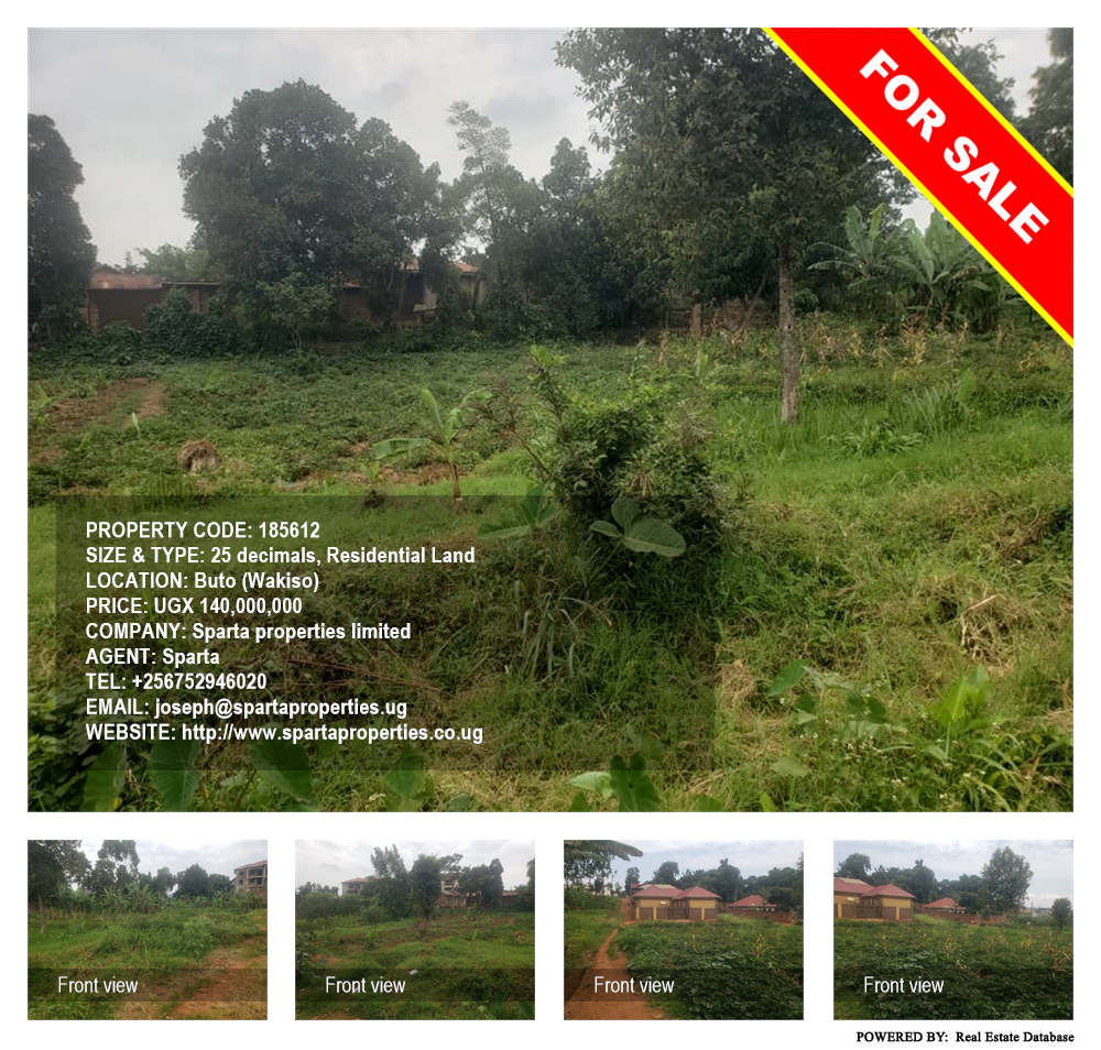 Residential Land  for sale in Buto Wakiso Uganda, code: 185612