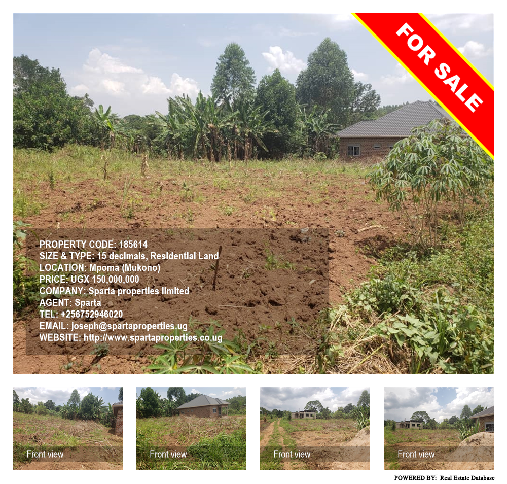 Residential Land  for sale in Mpoma Mukono Uganda, code: 185614