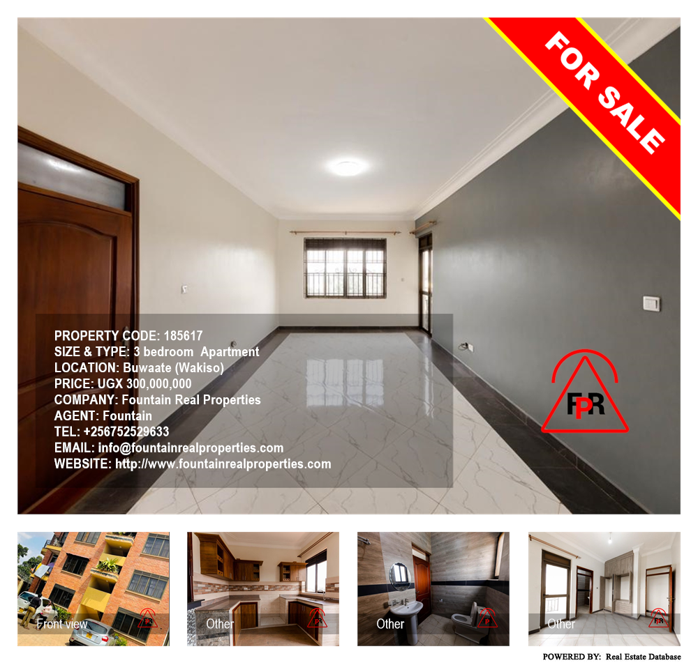 3 bedroom Apartment  for sale in Buwaate Wakiso Uganda, code: 185617