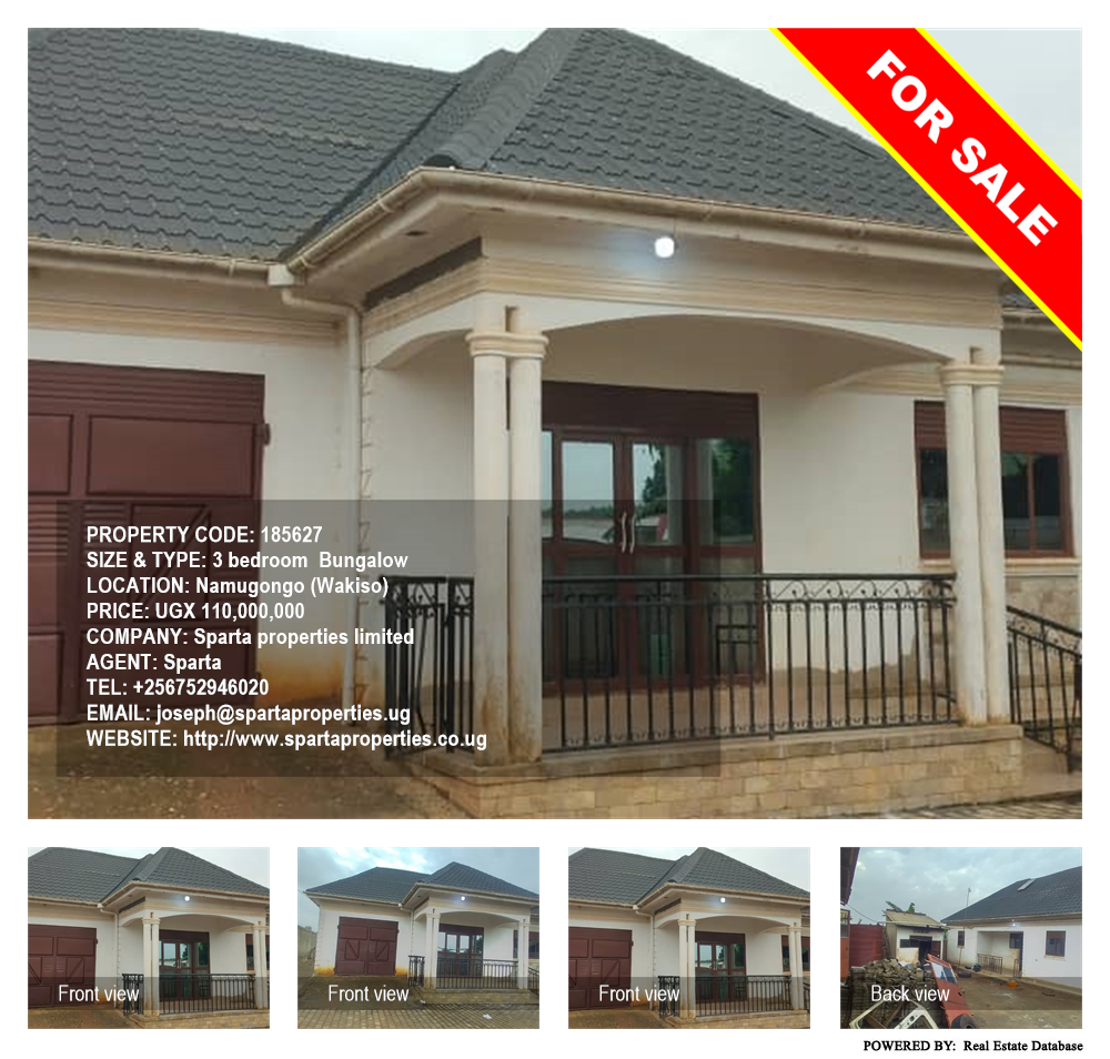 3 bedroom Bungalow  for sale in Namugongo Wakiso Uganda, code: 185627