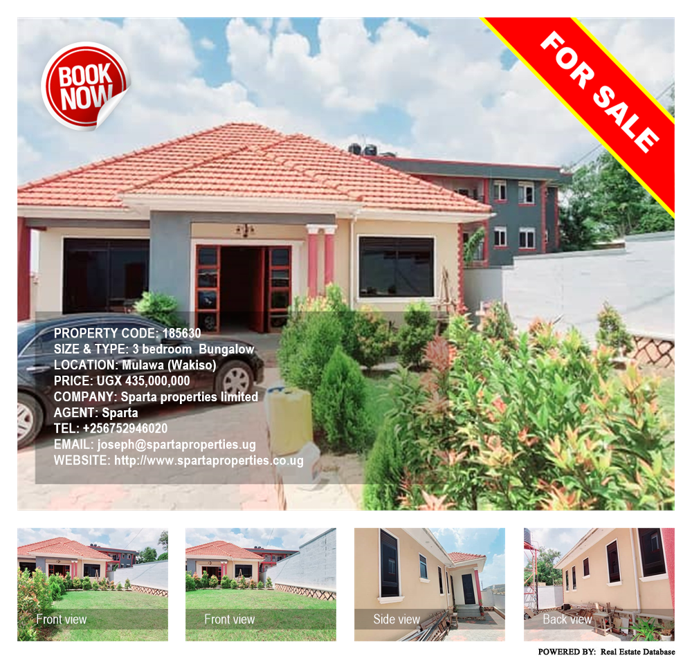 3 bedroom Bungalow  for sale in Mulawa Wakiso Uganda, code: 185630