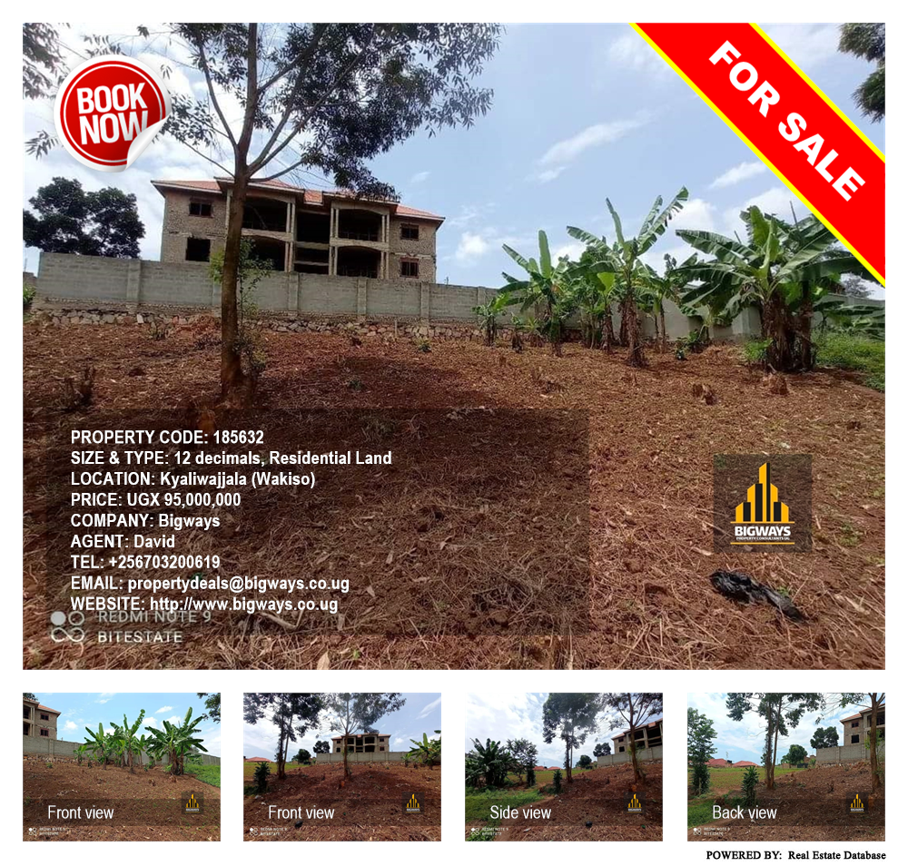 Residential Land  for sale in Kyaliwajjala Wakiso Uganda, code: 185632