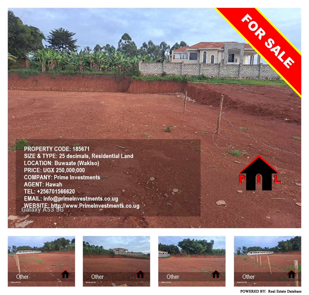 Residential Land  for sale in Buwaate Wakiso Uganda, code: 185671