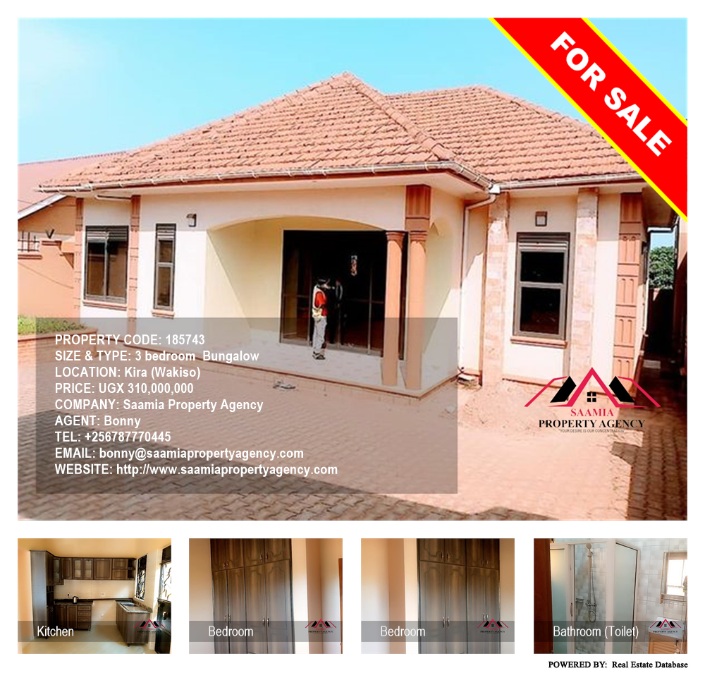 3 bedroom Bungalow  for sale in Kira Wakiso Uganda, code: 185743