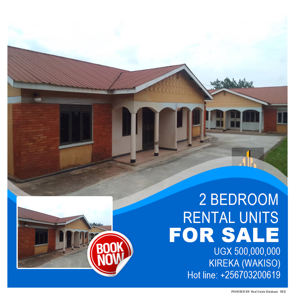 2 bedroom Rental units  for sale in Kireka Wakiso Uganda, code: 185780