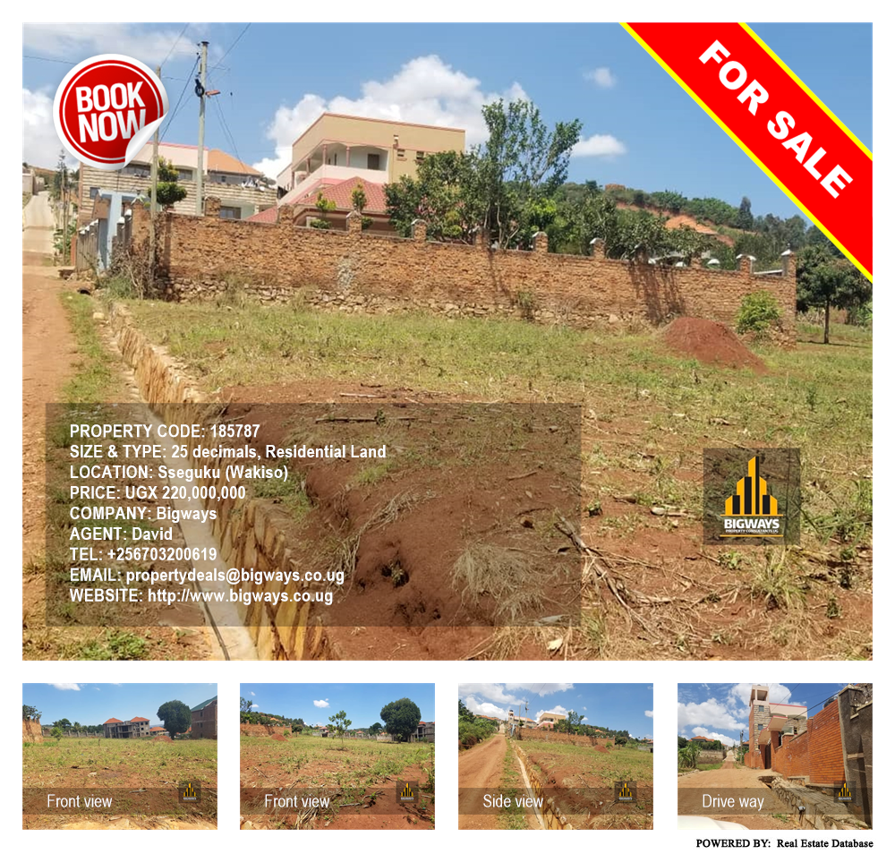 Residential Land  for sale in Seguku Wakiso Uganda, code: 185787