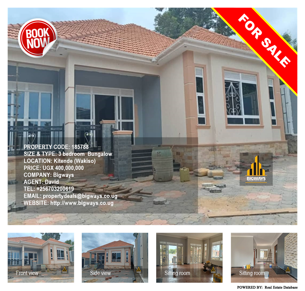 3 bedroom Bungalow  for sale in Kitende Wakiso Uganda, code: 185788