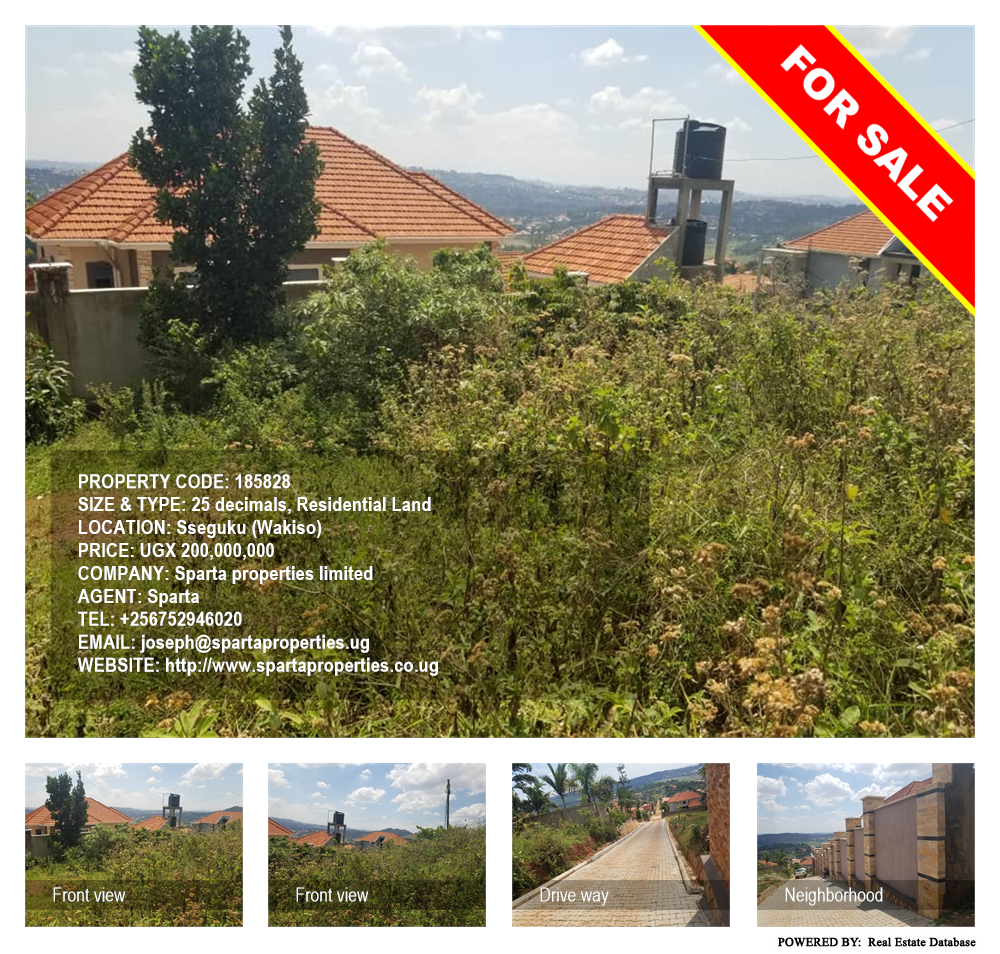 Residential Land  for sale in Seguku Wakiso Uganda, code: 185828