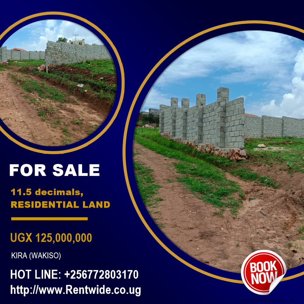 Residential Land  for sale in Kira Wakiso Uganda, code: 185847