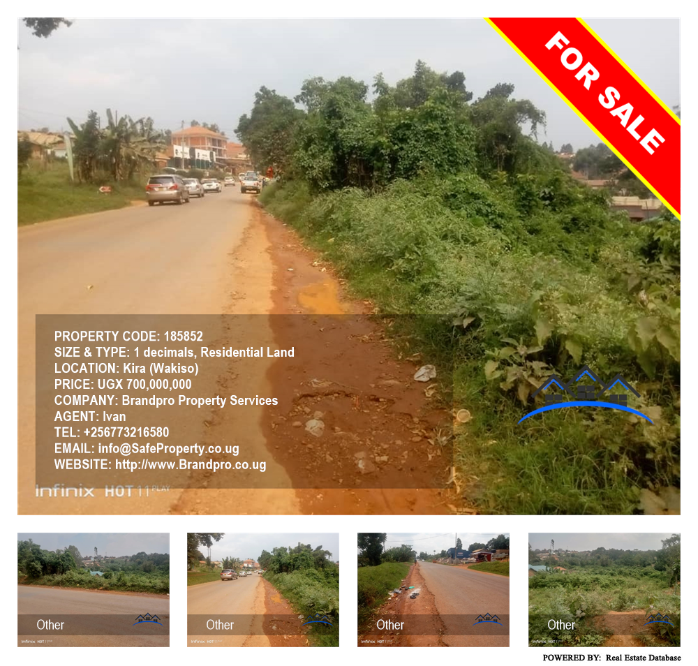 Residential Land  for sale in Kira Wakiso Uganda, code: 185852