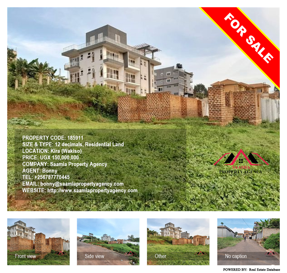 Residential Land  for sale in Kira Wakiso Uganda, code: 185911