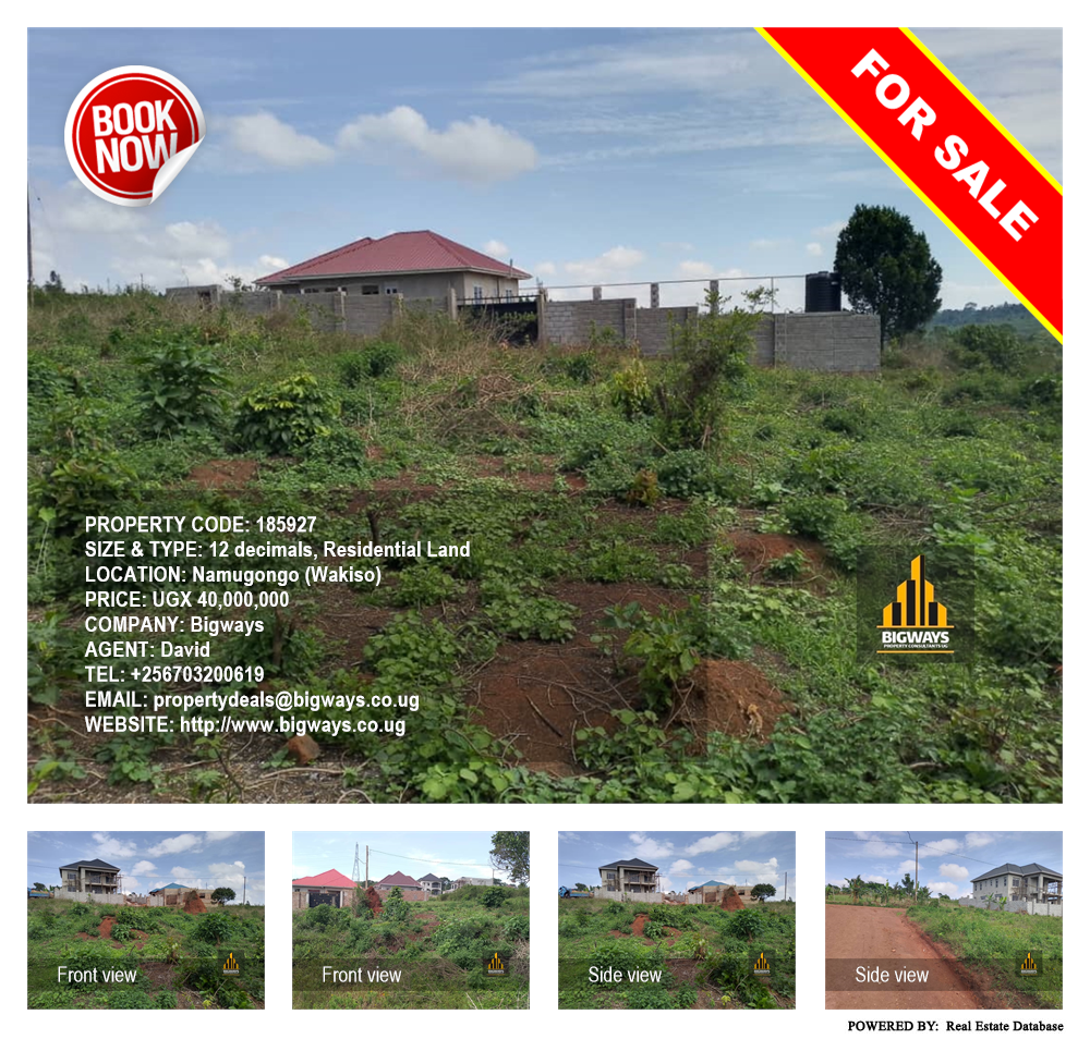 Residential Land  for sale in Namugongo Wakiso Uganda, code: 185927