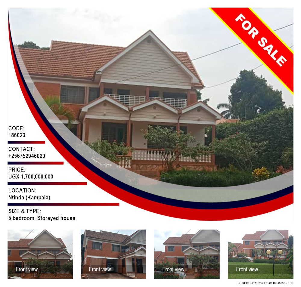 5 bedroom Storeyed house  for sale in Ntinda Kampala Uganda, code: 186023