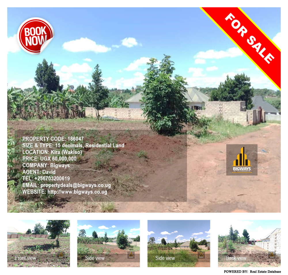 Residential Land  for sale in Kira Wakiso Uganda, code: 186047