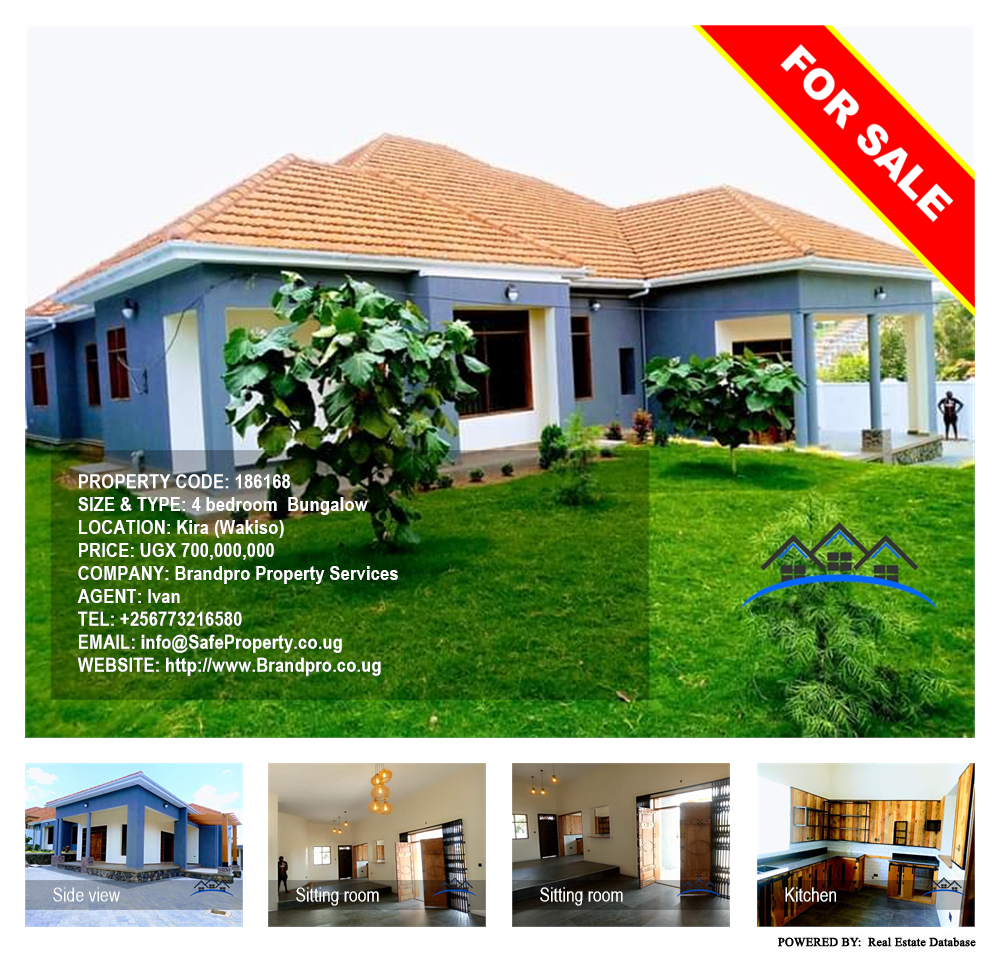 4 bedroom Bungalow  for sale in Kira Wakiso Uganda, code: 186168