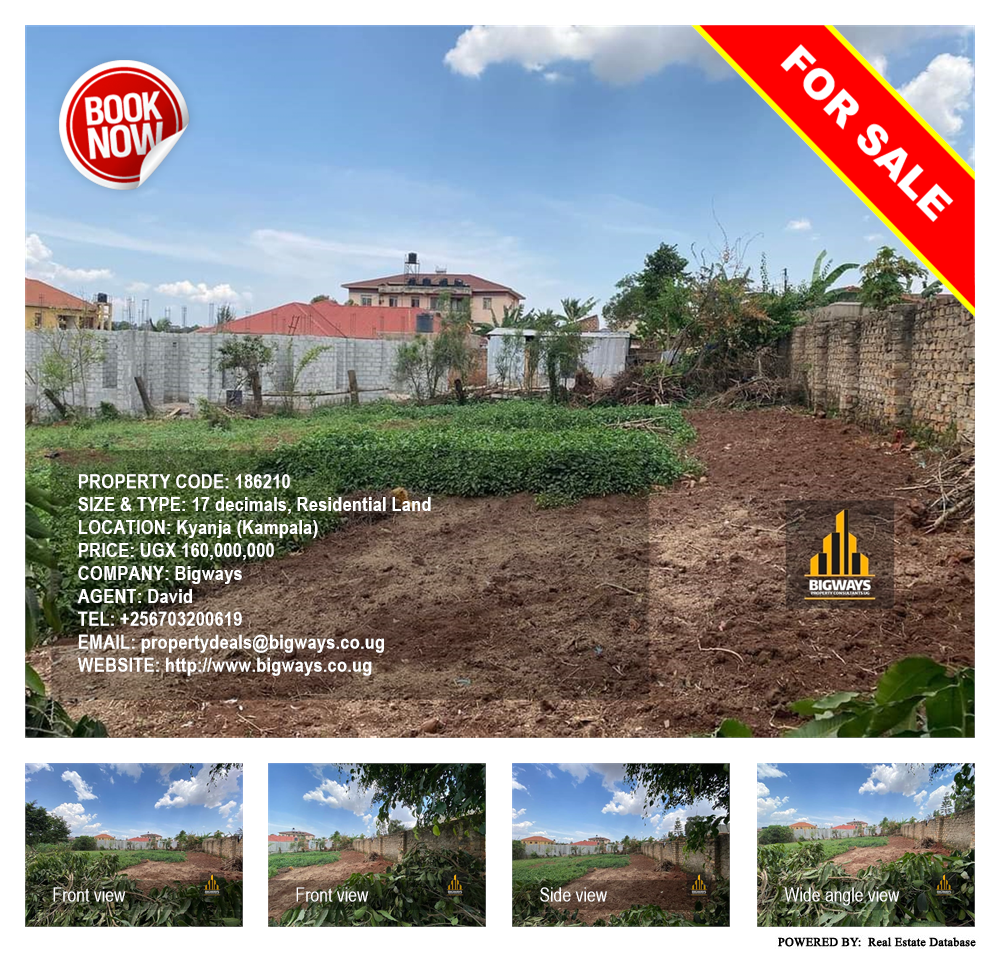 Residential Land  for sale in Kyanja Kampala Uganda, code: 186210