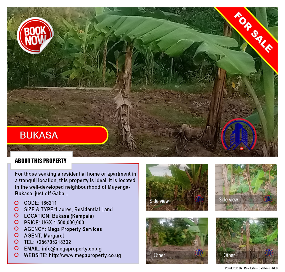 Residential Land  for sale in Bukasa Kampala Uganda, code: 186211