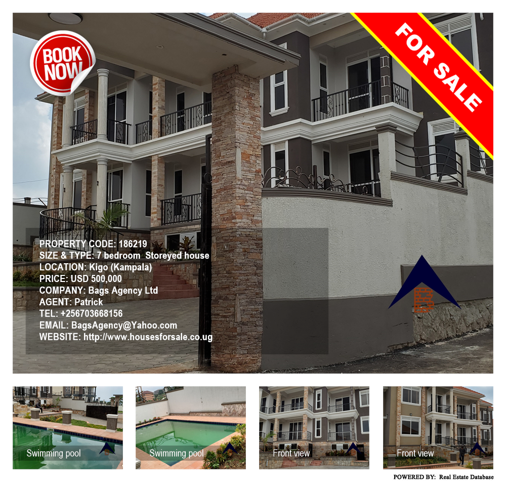 7 bedroom Storeyed house  for sale in Kigo Kampala Uganda, code: 186219