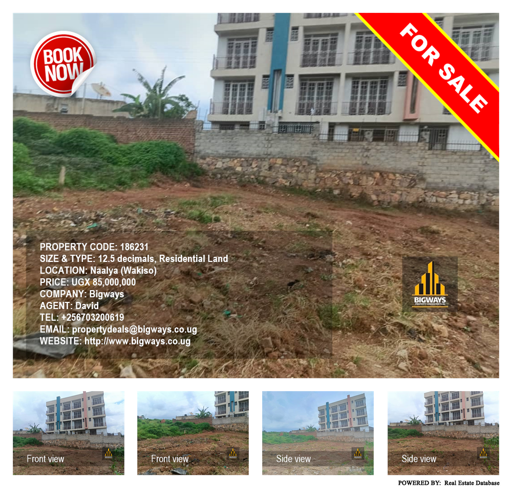 Residential Land  for sale in Naalya Wakiso Uganda, code: 186231