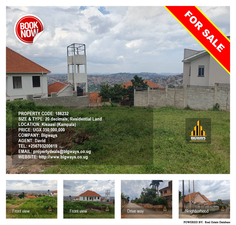 Residential Land  for sale in Kisaasi Kampala Uganda, code: 186232