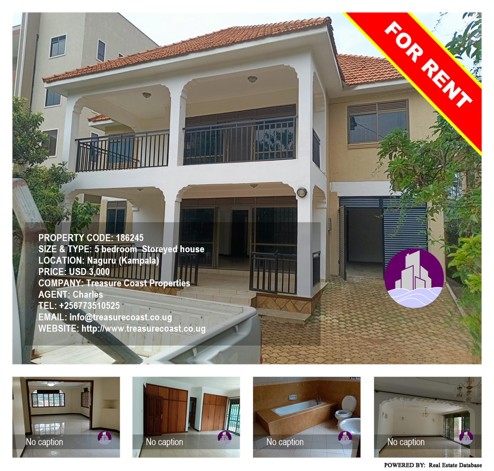 5 bedroom Storeyed house  for rent in Naguru Kampala Uganda, code: 186245