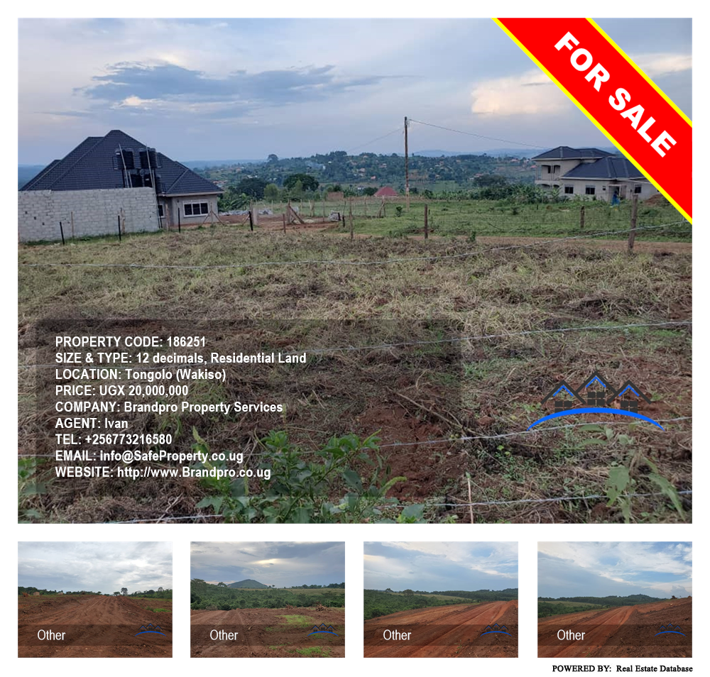 Residential Land  for sale in Tongolo Wakiso Uganda, code: 186251