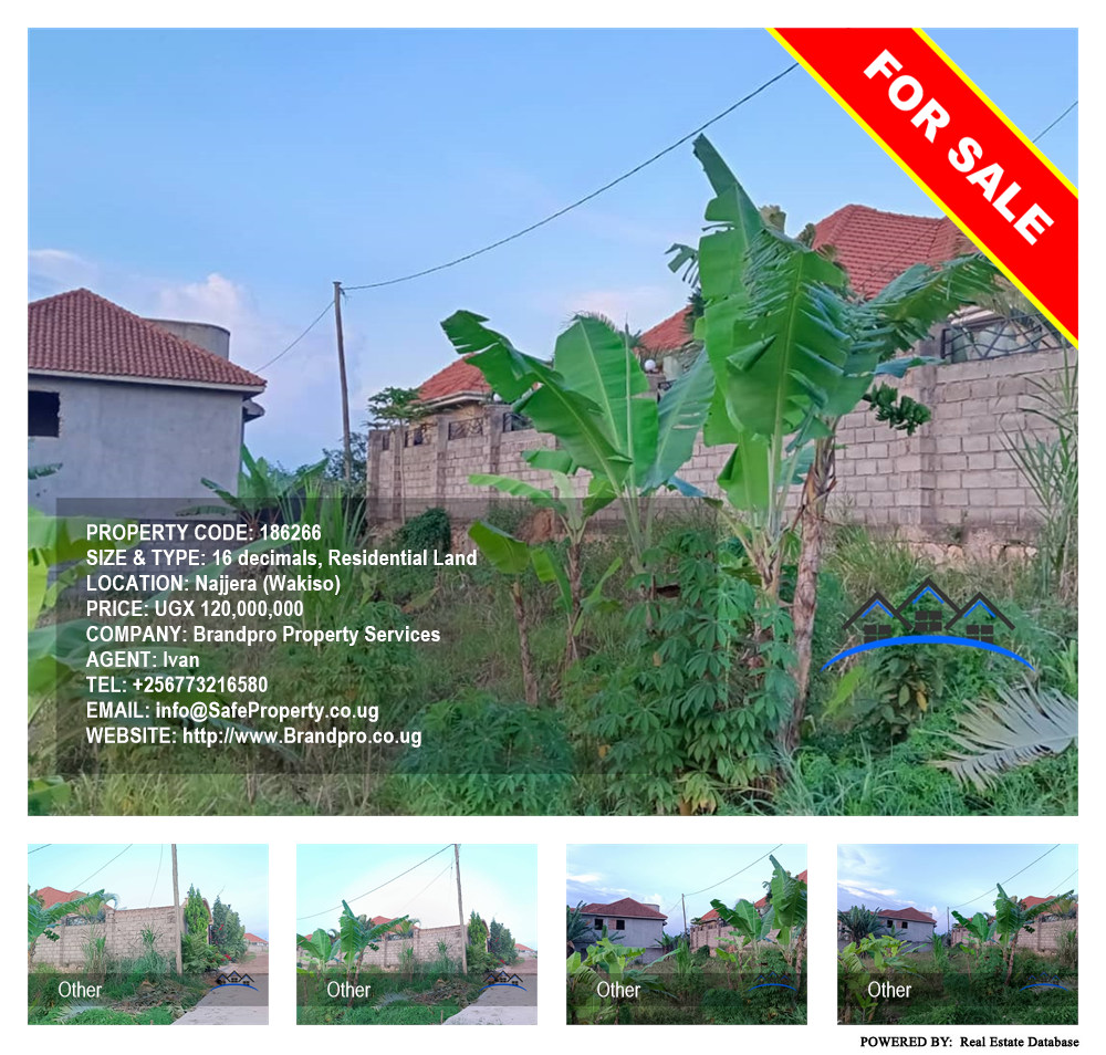 Residential Land  for sale in Najjera Wakiso Uganda, code: 186266