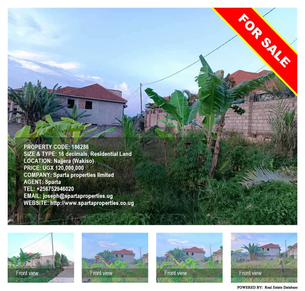 Residential Land  for sale in Najjera Wakiso Uganda, code: 186286