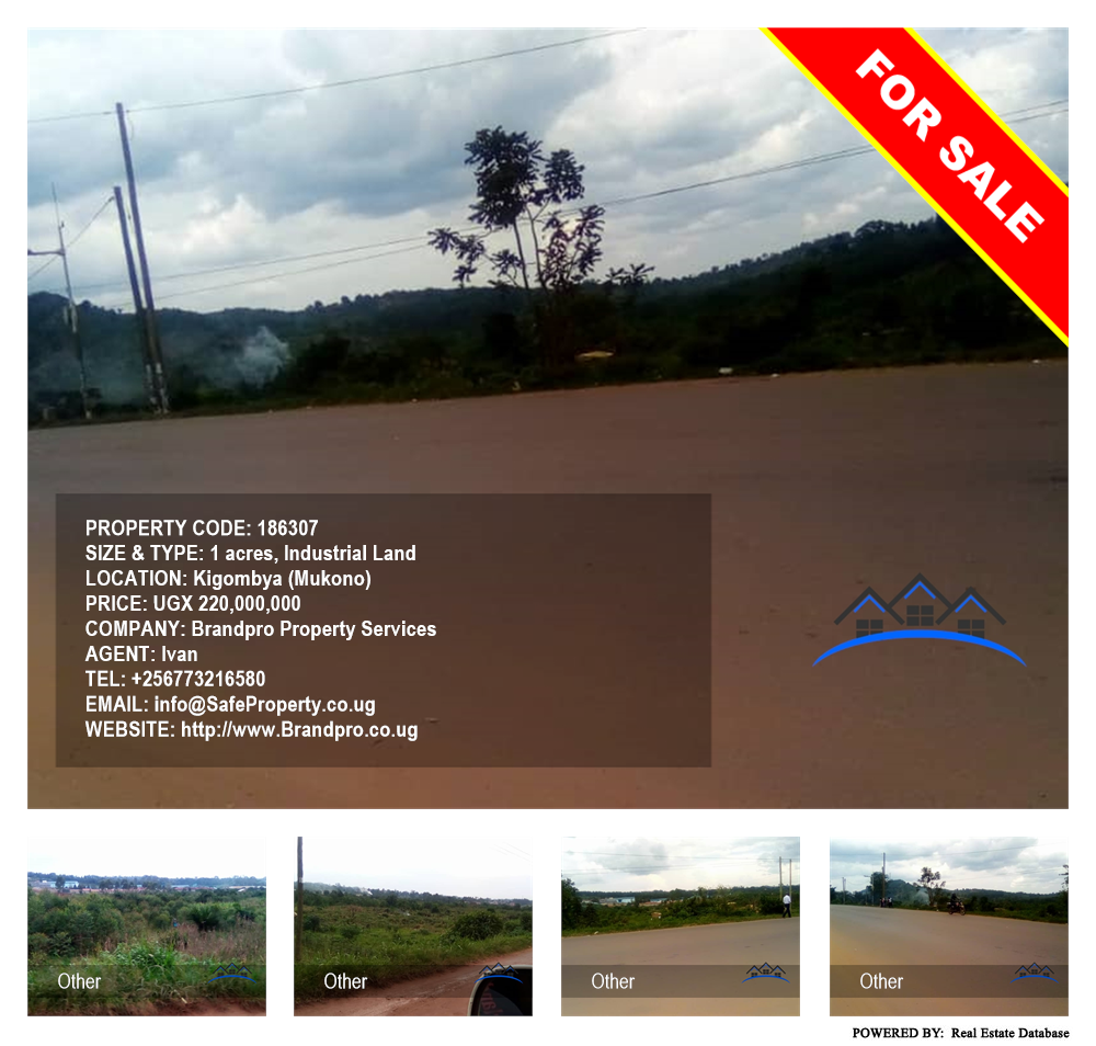 Industrial Land  for sale in Kigombya Mukono Uganda, code: 186307