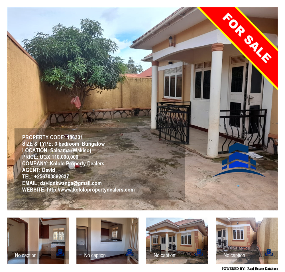 3 bedroom Bungalow  for sale in Salaama Wakiso Uganda, code: 186331