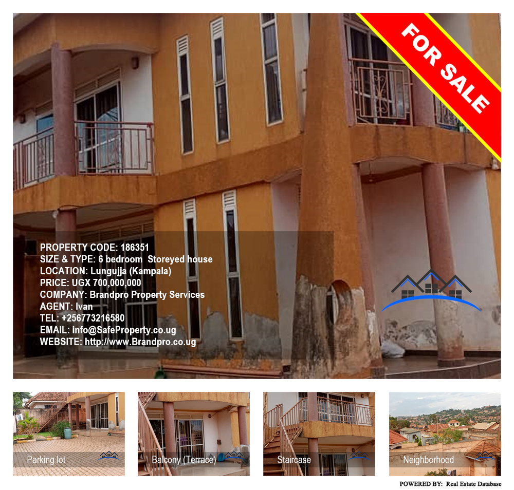 6 bedroom Storeyed house  for sale in Lungujja Kampala Uganda, code: 186351