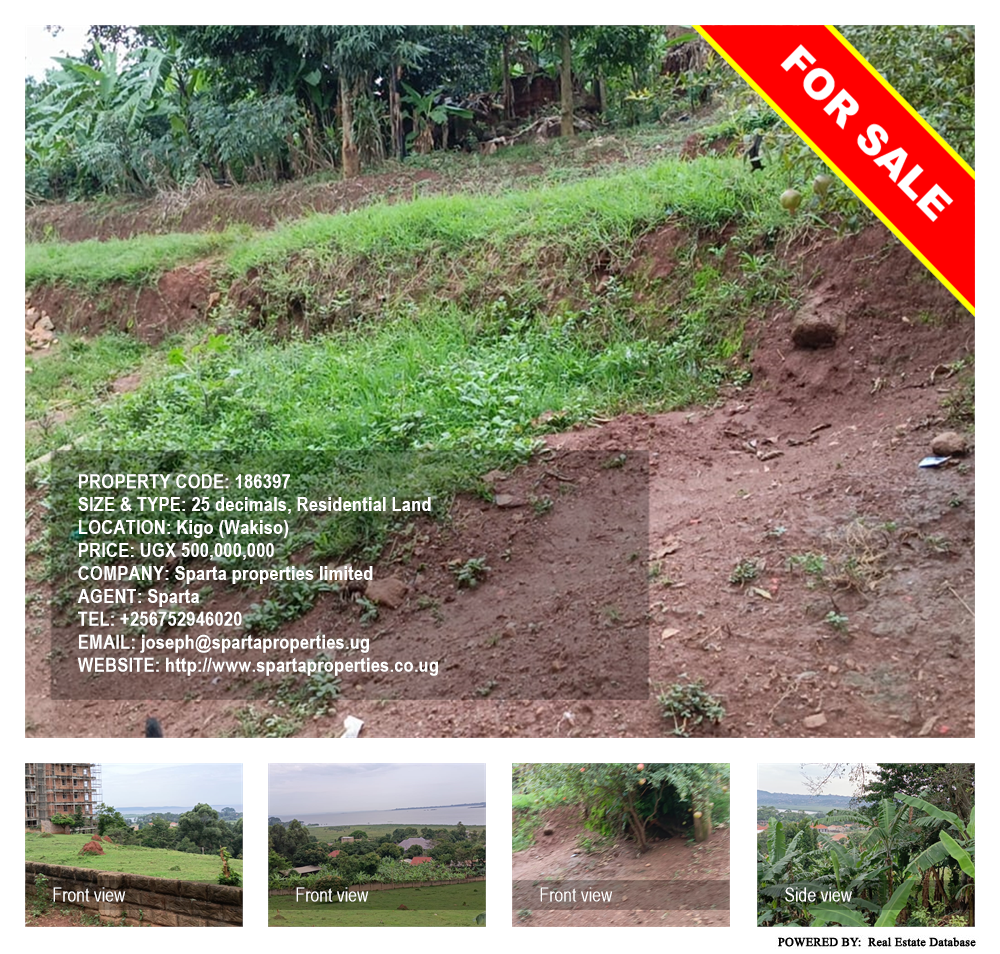 Residential Land  for sale in Kigo Wakiso Uganda, code: 186397