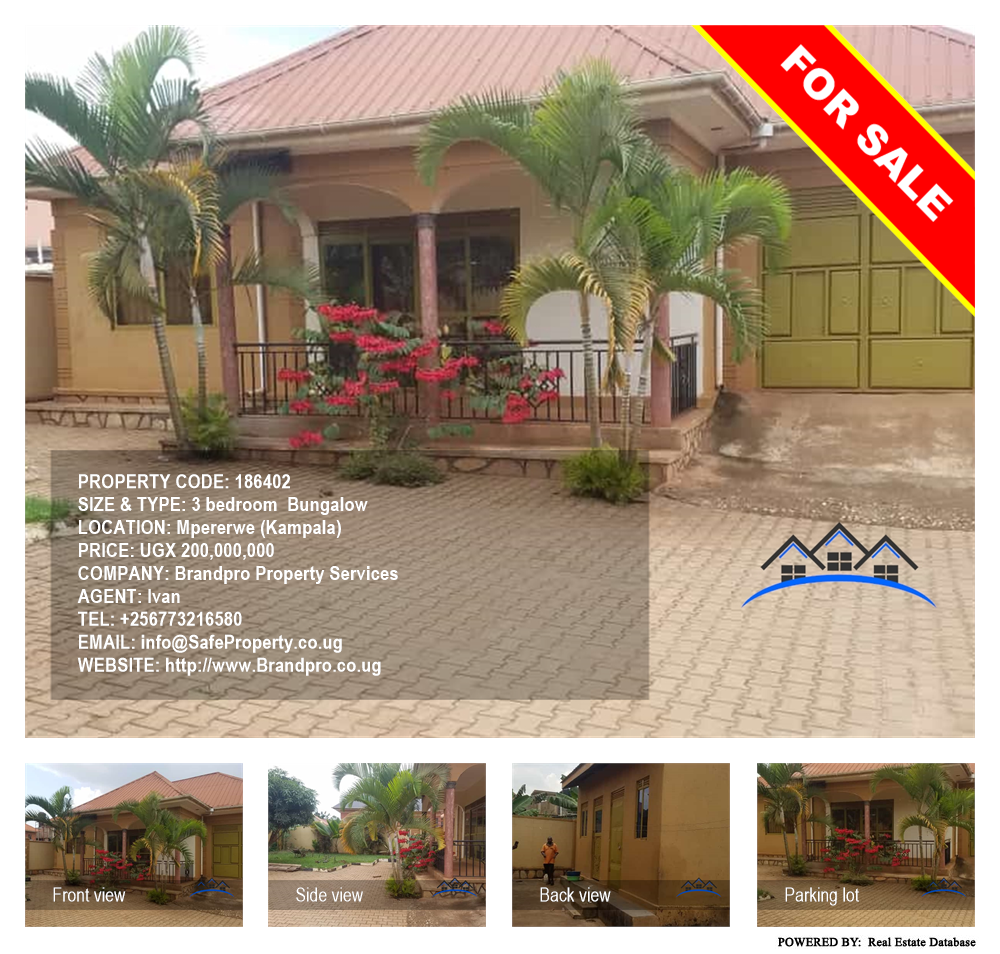 3 bedroom Bungalow  for sale in Mpererwe Kampala Uganda, code: 186402