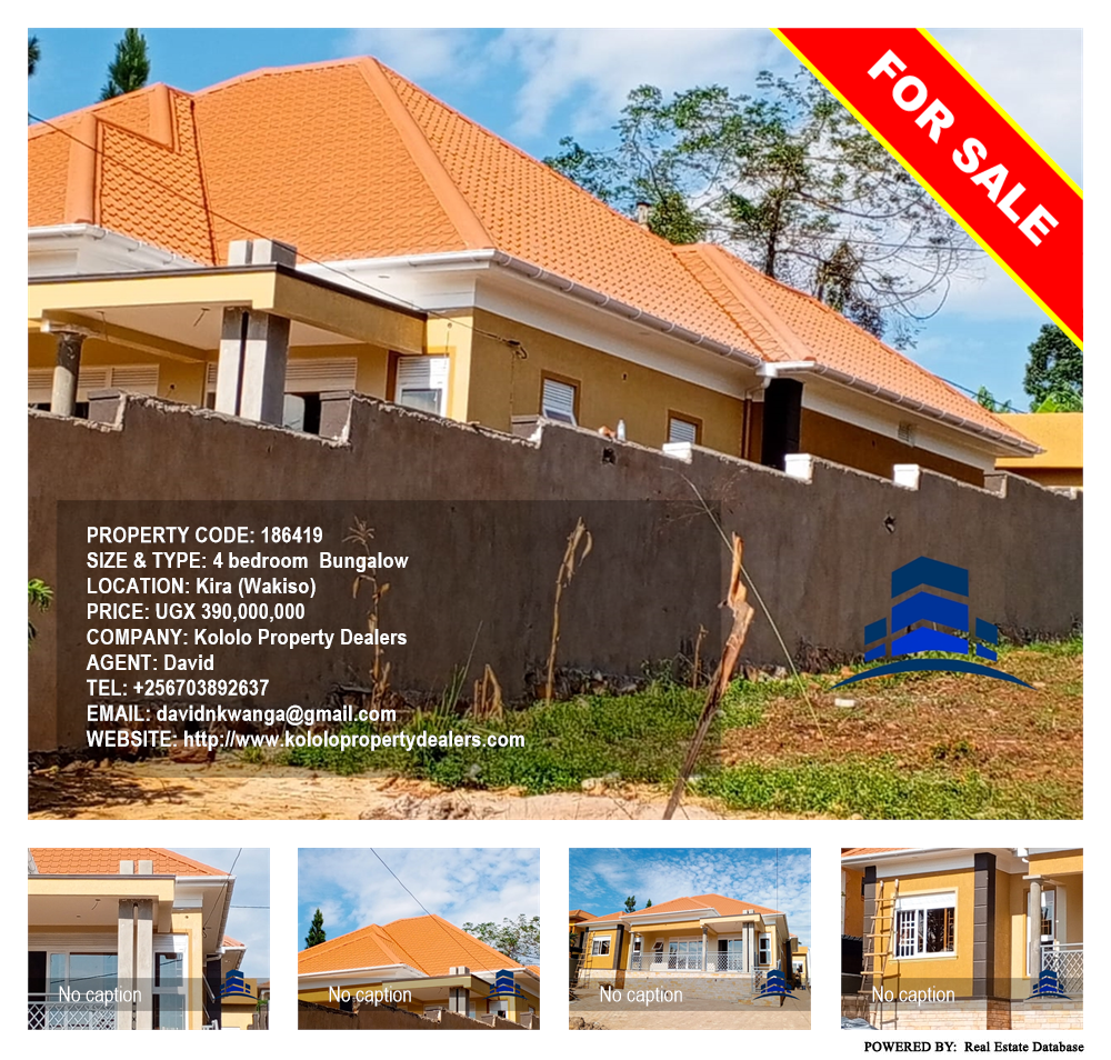 4 bedroom Bungalow  for sale in Kira Wakiso Uganda, code: 186419