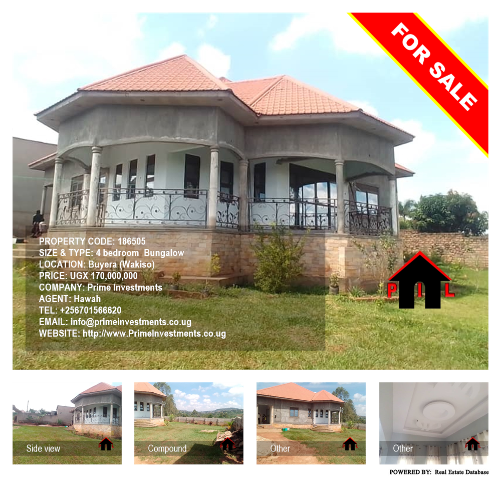 4 bedroom Bungalow  for sale in Buyera Wakiso Uganda, code: 186505