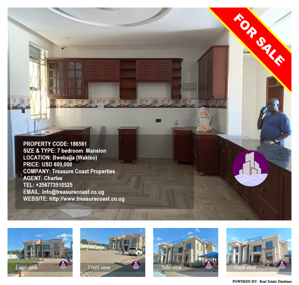 7 bedroom Mansion  for sale in Bwebajja Wakiso Uganda, code: 186561