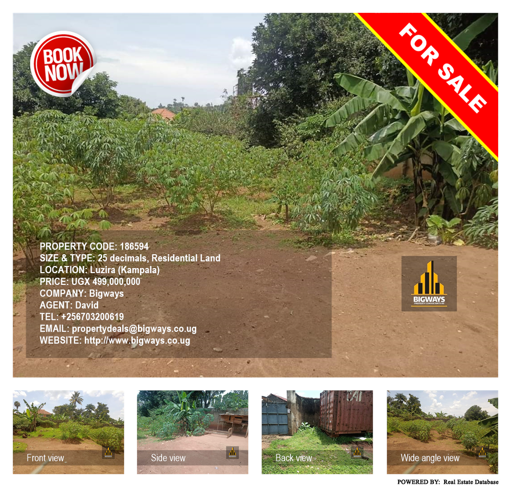 Residential Land  for sale in Luzira Kampala Uganda, code: 186594