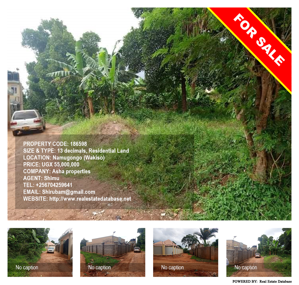 Residential Land  for sale in Namugongo Wakiso Uganda, code: 186598