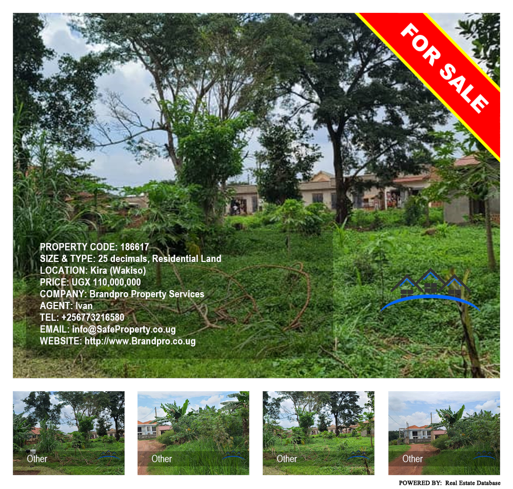 Residential Land  for sale in Kira Wakiso Uganda, code: 186617